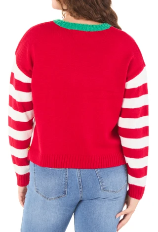 Thumbnail 2: Major Label Group Juniors Christmas Pullover Sweater 