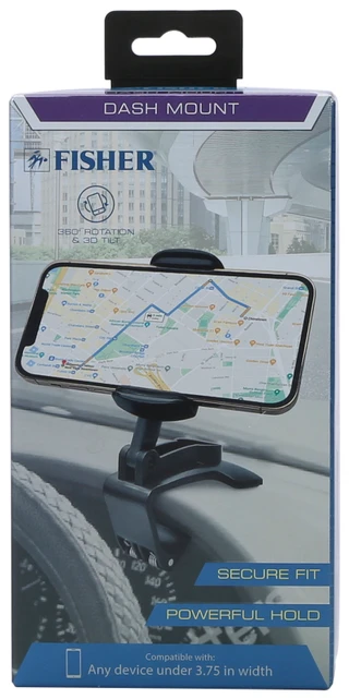 Thumbnail 1: Fisher Secure Fit Phone Holder Dash Mount  
