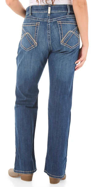 Thumbnail 2: ARIAT Women's 5 Pocket Mid Rise Bootcut Jeans  