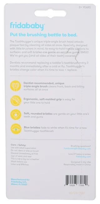 Thumbnail 2: Fridababy 2 Pk Children's Triple-Angled Toothhugger Toothbrush 