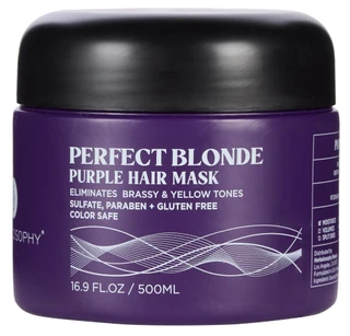 Thumbnail 1: HERBALOSOPHY 16.9 oz Perfect Blonde Purple Hair Mask 