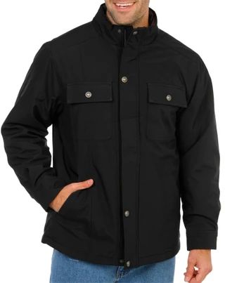 Thumbnail 1: Hawke & Co. Men's Plaid Lined Full Zip & Snap Jacket 