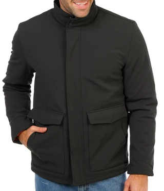 Thumbnail 1: Hawke & Co. Men's Snap Front Corduroy Collar Jacket 