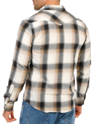 Thumbnail 2: Lucky Brand Men's Long Sleeve Front Snap Closure Flannel Shirt 