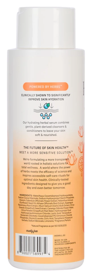 Thumbnail 2: The Honey Pot Company 15 oz Grapefruit Ylang-Ylang Hydrating Body Cleanser 