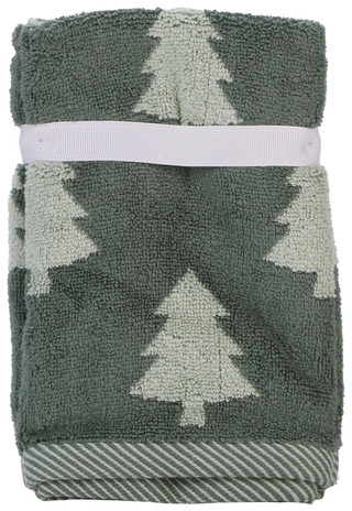Thumbnail 3: Eddie Bauer 2 Pk Holiday Forest Fingertip Towel Set  