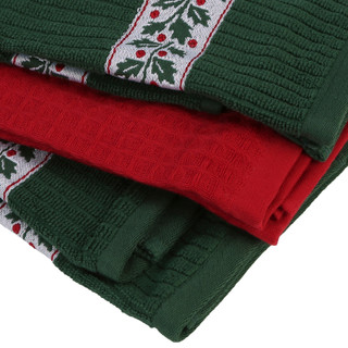 Thumbnail 2: Caro Home 3 Pk Christmas Kitchen Towels 