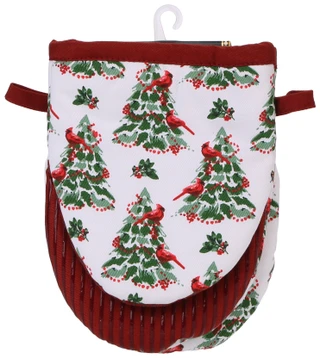 Thumbnail 2: Nicole Miller 2 Pk Christmas Mini Oven Mitts  