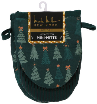 Thumbnail 1: Nicole Miller 2 Pk Christmas Mini Oven Mitts  