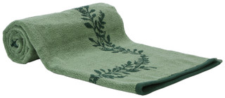 Thumbnail 2: MARTHA STEWART EVERYDAY 28x54 Garland Border Bath Towel  
