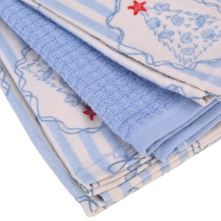 Thumbnail 2: Lillian Studio 3 Pk Christmas Tree Stripe Kitchen Towels  