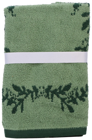 Thumbnail 3: MARTHA STEWART EVERYDAY 2 Pk Garland Border Fingertip Towel Set 