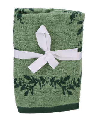Thumbnail 1: MARTHA STEWART EVERYDAY 2 Pk Garland Border Fingertip Towel Set 