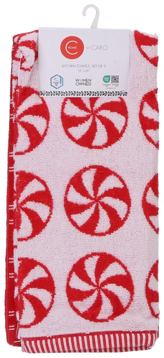 Thumbnail 1: Caro Home 3 Pk Christmas Kitchen Towels 