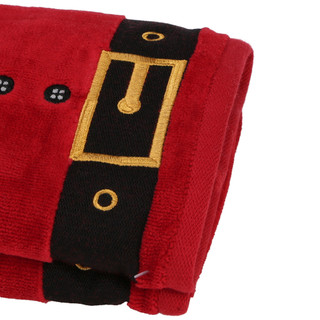 Thumbnail 3: Caro Home 2 Pk Santa's Belt Hand Towels 