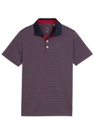 Thumbnail 1: Puma Big Boys Short Sleeve Matter Stripe Polo 