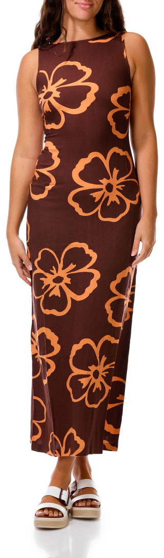 Thumbnail 1: BILLABONG Juniors Sleeveless Tropical Bloom Maxi Dress 