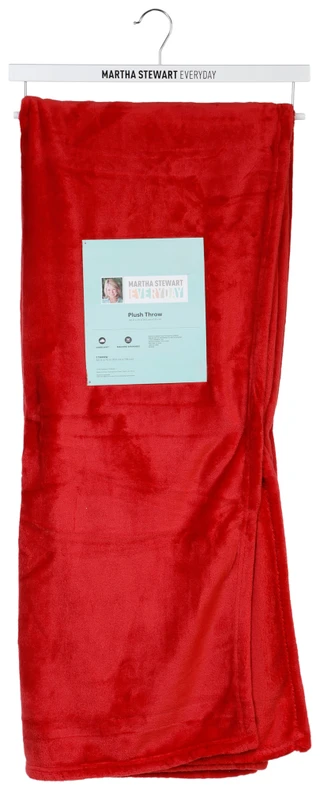 Thumbnail 1: MARTHA STEWART EVERYDAY Plush Throw Blanket 