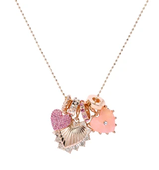 Thumbnail 1: Baublebar Gold Tone Heart Charm Necklace 