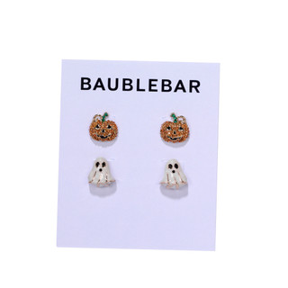 Thumbnail 1: Baublebar 2 Pk Gold Tone Halloween Jack & Boo Earrings Set 