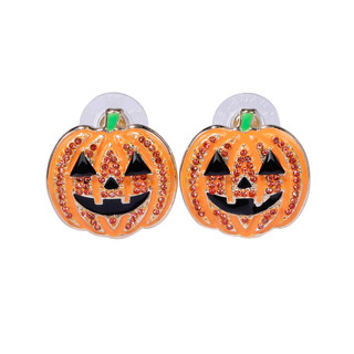 Thumbnail 1: Baublebar Gold Tone Halloween Jack-O-Lantern Stud Earrings  