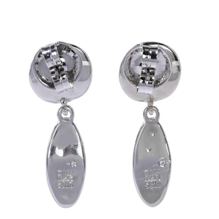 Thumbnail 2: ROBERT LEE MORRIS Silver Tone Drop Earrings 