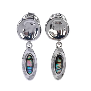 Thumbnail 1: ROBERT LEE MORRIS Silver Tone Drop Earrings 
