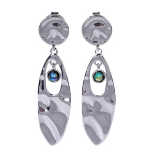 Thumbnail 1: ROBERT LEE MORRIS Silver Tone Drop Earrings  