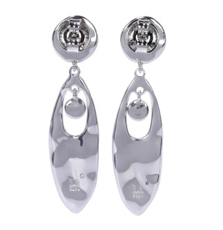 Thumbnail 2: ROBERT LEE MORRIS Silver Tone Drop Earrings  