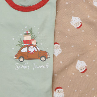 Thumbnail 2: Goodnight Llama Toddler Boys 4 Pc Christmas Pajama Pants Set 