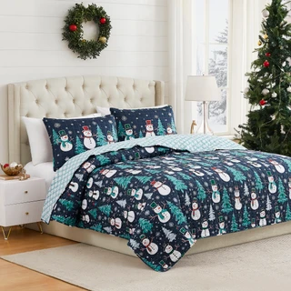 Thumbnail 1: AVANTI Avanti Snowman Quilt Set 