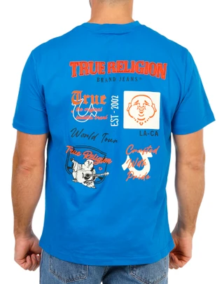 Thumbnail 1: True Religion Men's Graphic Back Short Sleeve T-Shirt 