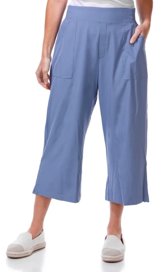 Thumbnail 1: REEL LEGENDS Women's Cropped Wide Leg Pull Capris 