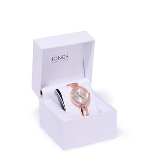 Thumbnail 1: JONES NEW YORK Women's Rhinestone Digit Round Dial Wrist Watch 