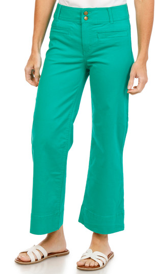 Thumbnail 1: Draper James Women's Wide Welt Double Button Capris 