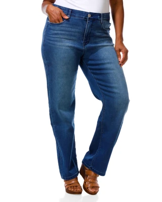 Thumbnail 1: Angels Forever Young Women's Plus Bootcut Jeans 