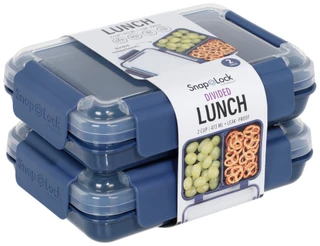 Thumbnail 1: Progressive 2 Pk Snap Lock Divided Lunch Containers 
