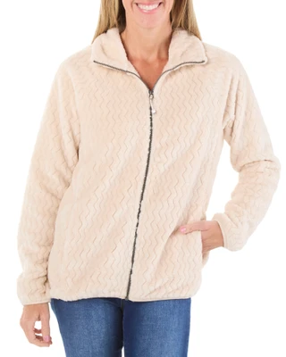 Thumbnail 1: Zeroxposur Women's Full Zip Extra Soft Embossed Pile Jacket 
