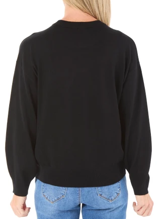 Thumbnail 2: Zac & Rachel Women's Soutache Embroidered Sweater w/ Pearls 