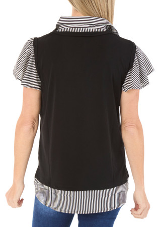 Thumbnail 2: Adrianna Papell Women's Flutter Sleeve Knit Twofer  