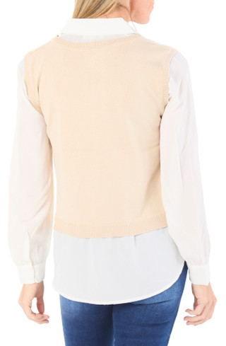 Thumbnail 2: RIO & RIAN Women's Chiffon Sleeve Twofer 