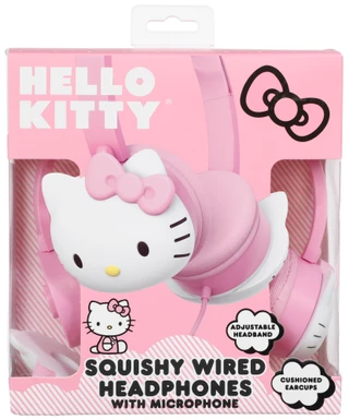 Thumbnail 1: Sanrio Hello Kitty Squishy Wired Headphones w/ Mic 