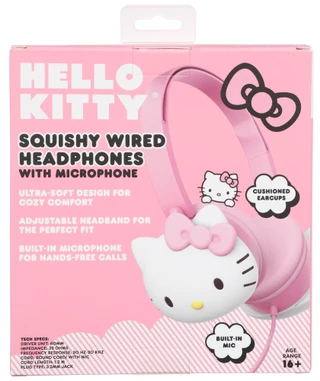 Thumbnail 2: Sanrio Hello Kitty Squishy Wired Headphones w/ Mic 