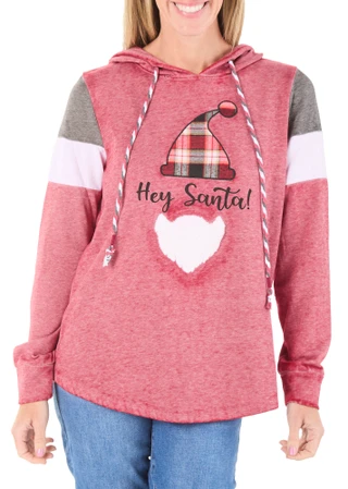 Thumbnail 1: Magical Season Women's Long Sleeve Fleece Christmas Hoodie 