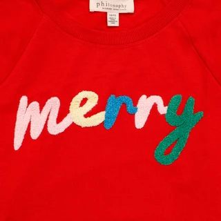 Thumbnail 2: Philosophy Women's Plus Long Sleeve Merry Fleece Top 