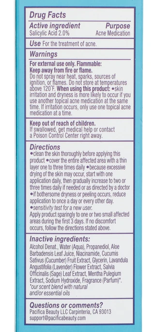 Thumbnail 2: Pacifica 4 oz Clear Mist Facial Acne Spray 
