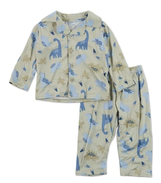 Thumbnail 1: Rugged Bear Baby Boys 2 Pc Dinosaur Print Pajama Pants Set 