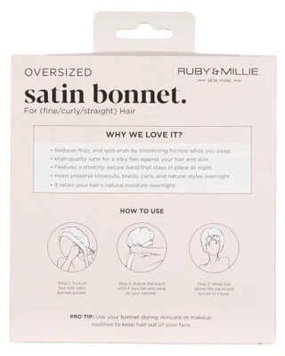 Thumbnail 2: Ruby & Millie Oversized Satin Bonnet 