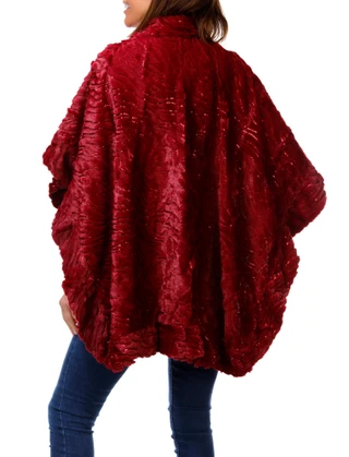 Thumbnail 2: Nanette Lepore Women's Sequin Faux Fur Ruana 