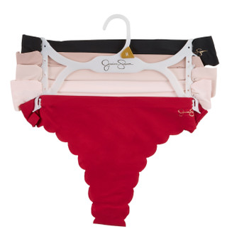 Thumbnail 1: Jessica Simpson Women's 5 Pk Scalloped Thong Panties  